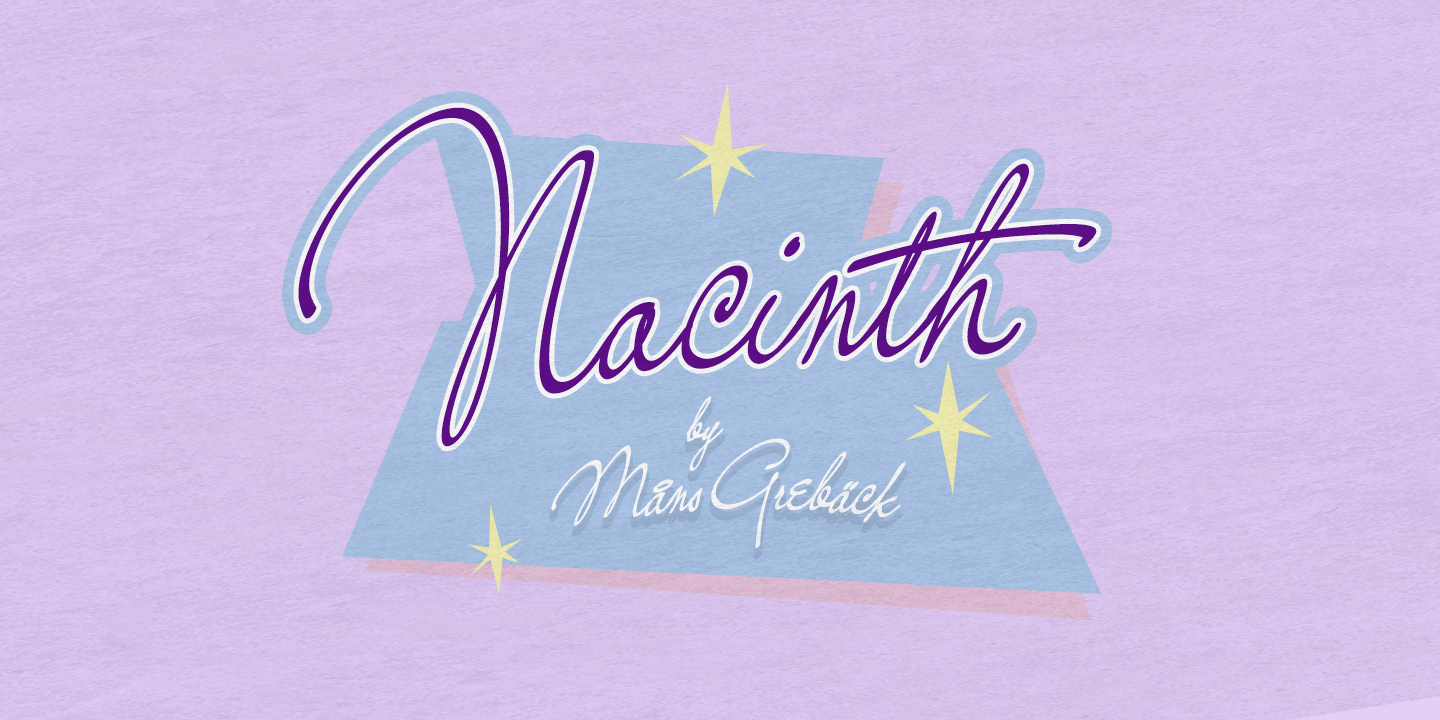 Пример шрифта Nacinth #2